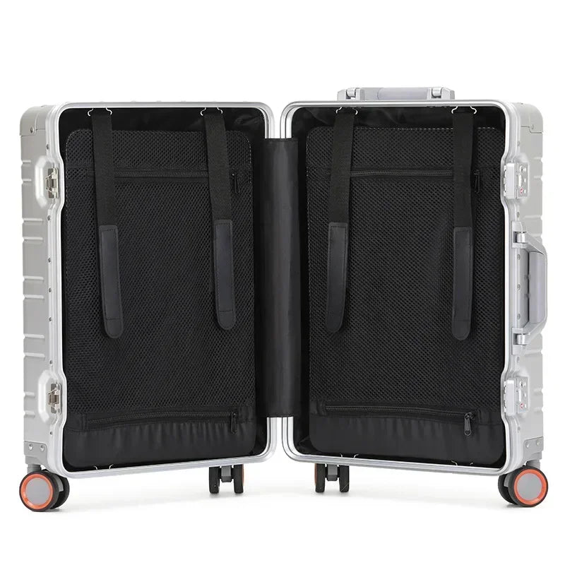 Travel Bags Rolling Luggage Luggage 20‘’Carry-On Cabin Suitcase  Aluminum-magnesium Alloy Travel Suitcase