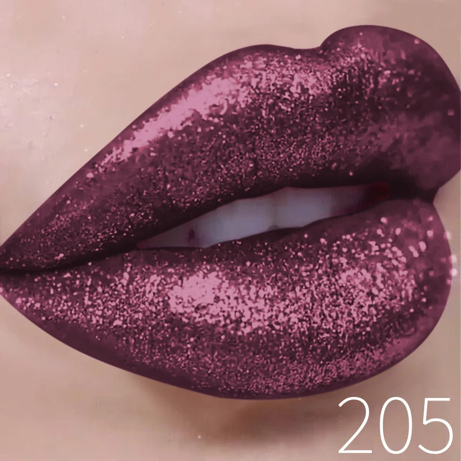 1PC Glitter Lip Gloss Long Lasting Waterproof Metallic Liquid Lipstick Pearl Shining High Pigment Lip Tint Korean Makeup Gifts