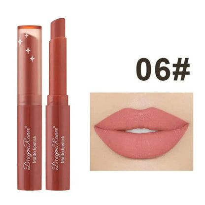 Lipstick Matte Matte Non-Fading Moisturizing European and American Makeup Lipstick Velvet Matte Lipstick Waterproof Not Easy to Fade Matte Lipstick Lipstick