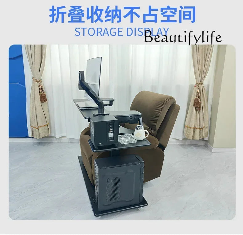 Computer desk bed notebook desktop computer desk bedside table lifting table lazy table cockpit suspension bracket - Kimlud