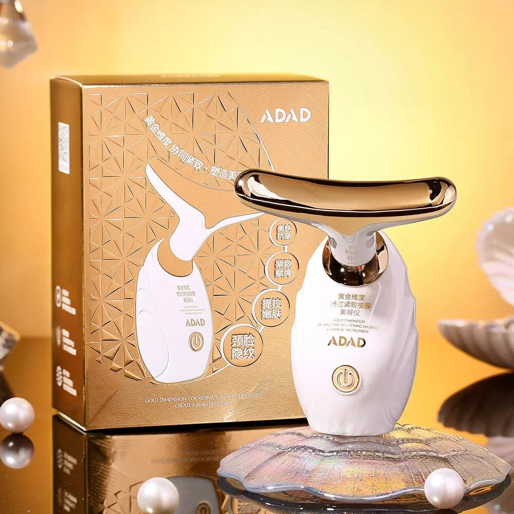 3 In 1 Face Massager Neck Facial Eye Massage Introducer Microcurrent Skin Rejuvenation Anti Aging Beauty Device Beauty Tools