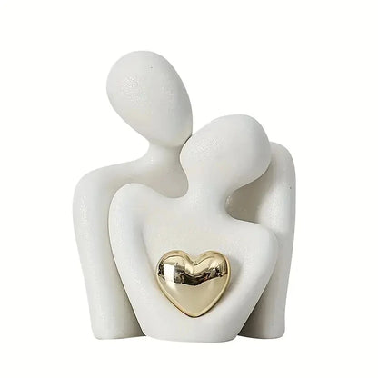 1Pc Romantic Love Embrace Statue Ornament Couple Set Bedroom Interior Decoration Valentine's Day Gift
