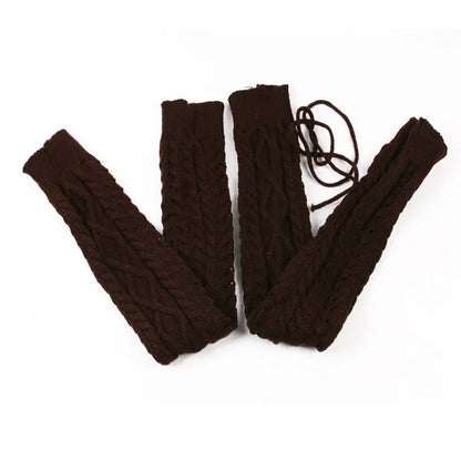 Leg Warmers Womens Gothic style Boots Y2k Accessory Winter Ankle Warm Thermal Ladies Wool above knee high Socks Female Gaiter