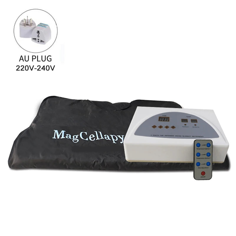 Far Infrared Sauna Blanket Body Sculpting Sauna Bag Professional Detox Therapy Anti-Aging Beauty Machine Fitness Machine Black