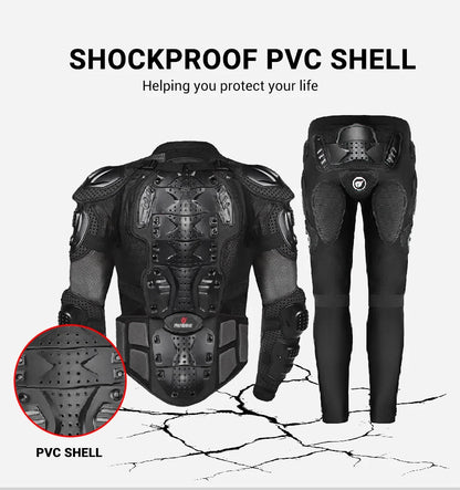 5XL Motorcycle Jackets Men's Full Body Armor Protection Jackets Motocross Enduro Racing Moto Protective Equipment Clothes