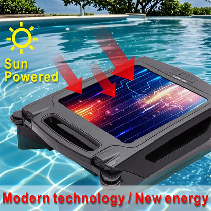 Robot Lifestyle Skimmer Swimming Pool Cleaner APP control, Robotic Water Cleaner S001A 5000mAh Lithium Battery, Solar Panel 10W