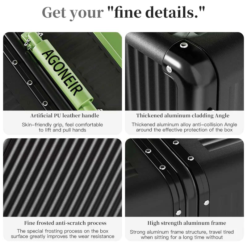 Wide pull rod high-quality luggage. It has a high appearance level and is a new style in 2024. It is suitable for both girls and