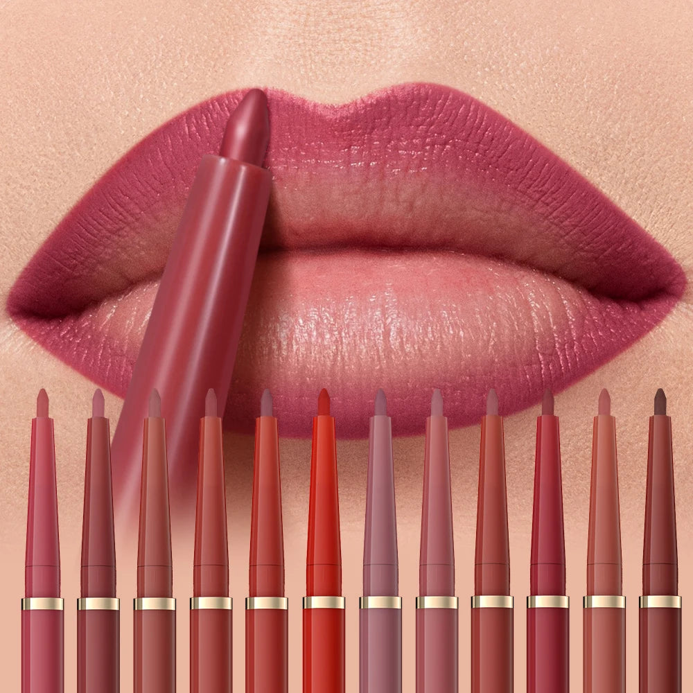 1pc Matte Lip Liner, Waterproof, Easy to Use, Beauty, Three-dimensional Lips, Long-lasting, Women'S Gift