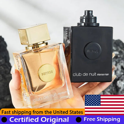 Armaf Club De Nuit 2-Piece Set Eau de Parfum Spray 105ML Original Arab Perfumes Lasting Wood Pheromone Cologne Perfume...