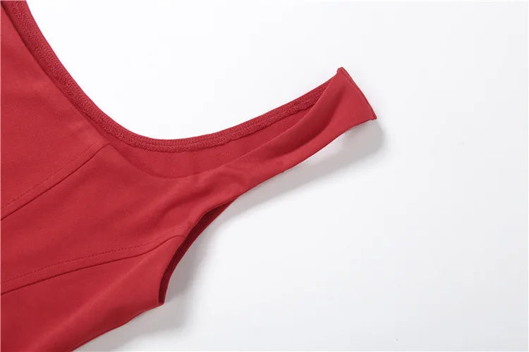 Nibber Peach Hip Dress Women Elegant Christmas Low Chest Sleeveless Ruched Patchwork Birthday Party Dating Chic Skinny Clubwear