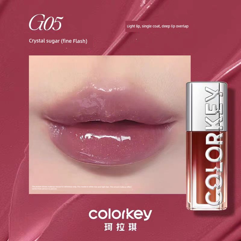 Colorkey Kelaqi Water Wave Lip Essence Lip Gloss Lip Gloss Mirror Lip Lacquer Water Light Lip Gloss Nourishing Lipstick