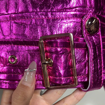 2025 Spring Belt Leather Jacket Women Real Sheepskin Coat Warm Autumn Women Lambskin Cloth