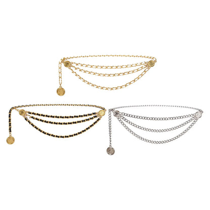 Tassel Waist Chain Belt Multilayer Accessories Retro Delicate for Women Dresses Wedding Bridal Belt Female Jewelry Body Chain