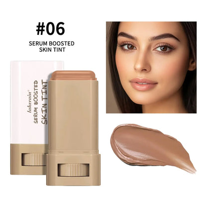 Stick Foundation Boosted Skin Tint Foundation Stick Smooth Plumper Hight Coverage Travel Bronze Foundation Stick Makeup