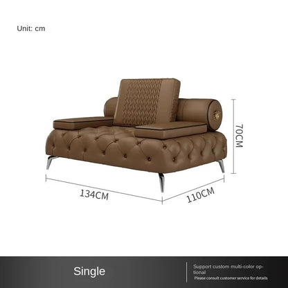 Armrest Large Filler Sofas European Brown Wood Modern Floor Salon Couch Recliner Luxury Nordic Divano Soggiorno Home Furniture - Kimlud