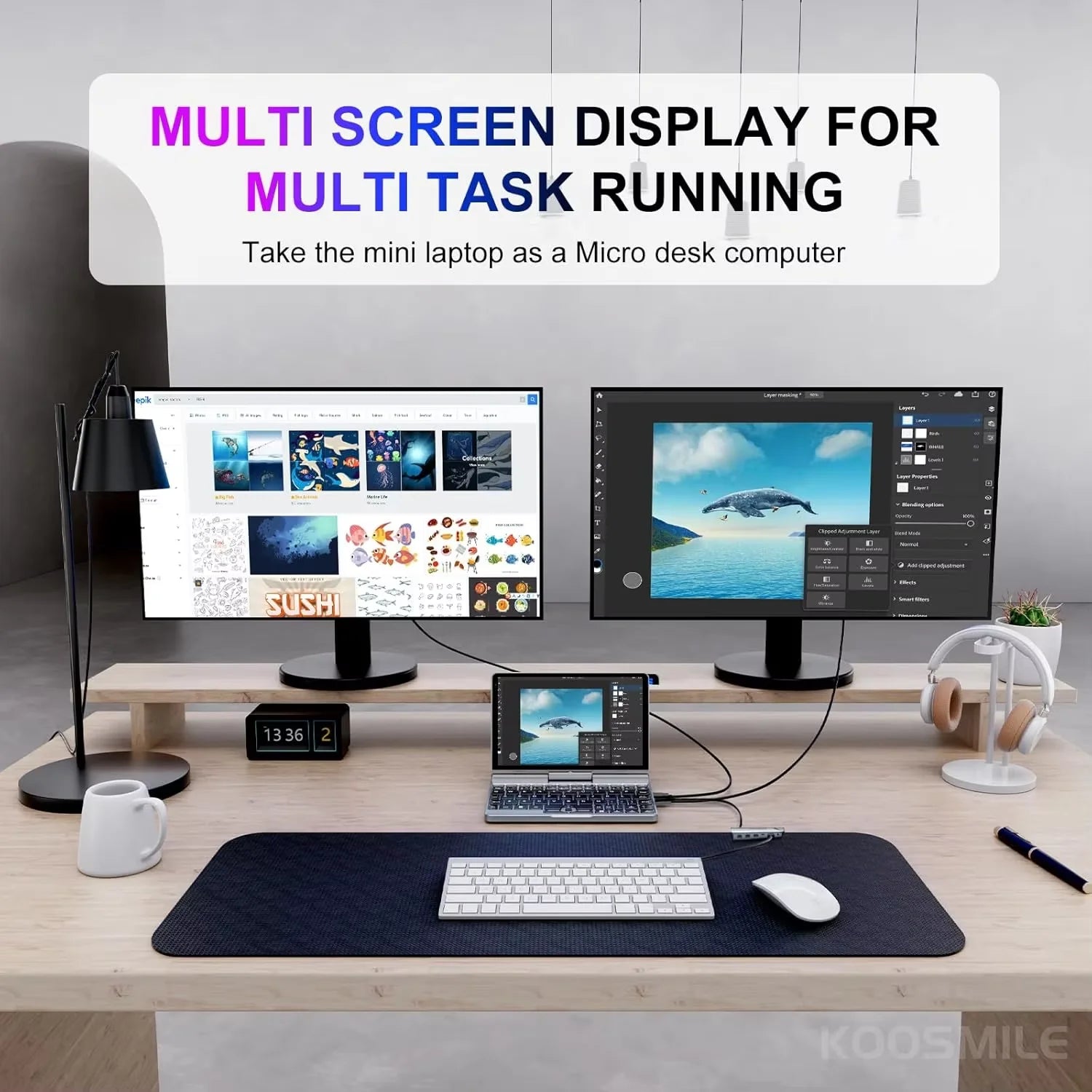 Portable Mini Laptop windows OS 8 Inch Touch Screen Notebook N150 12GB+1TB IPS Small Notebook Portable PC Micro Computer - Kimlud