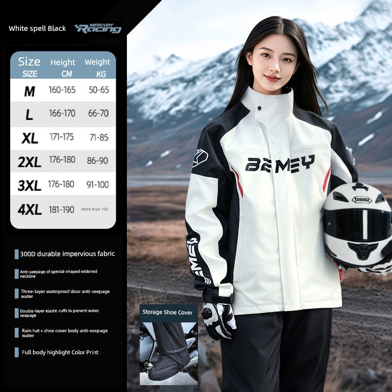 BMEI Motorcycle Raincoat Cycling Clothes Suit Rain-Proof Special Adult Rain-Proof Split Men's Take-out Rider