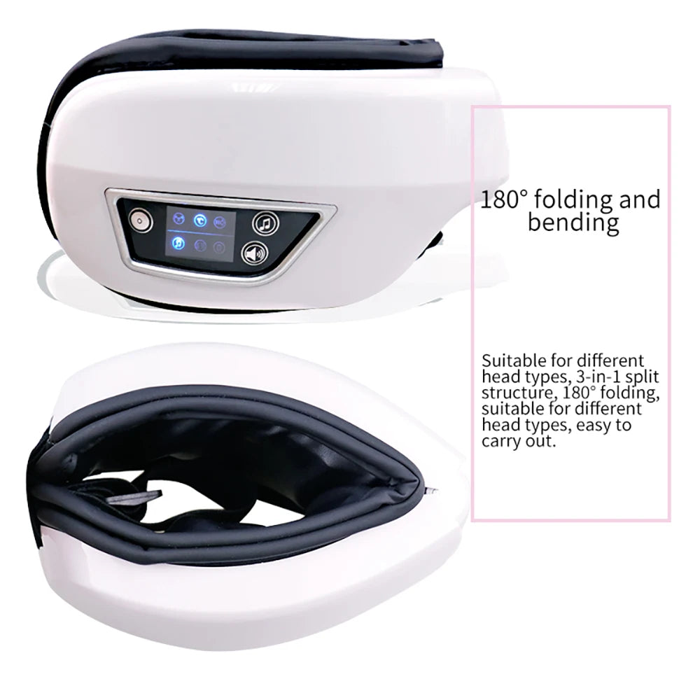 Smart Portable Vibration Eye Massager Airbag Compress Eye Care Tool Bluetooth Music Eye Massage Eye Relax Fatigue Sleepping Mask