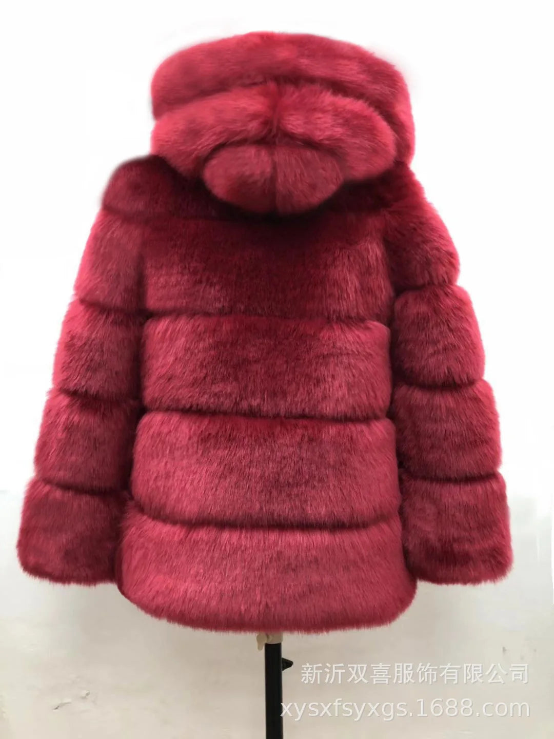 Women Hooded Thick Jackets Fur Faux Solid Zipper Coat Long Sleeve Cardigan Spliced Hoodies Warm Streetwear Coats Winter