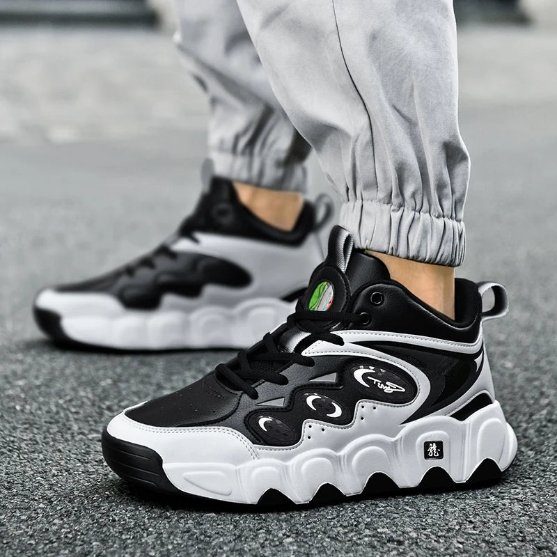 Men's Winter Boots Warm Waterproof Non-Slip Plush Sneakers Shoes - Winter Slippers Male Tenis Boots