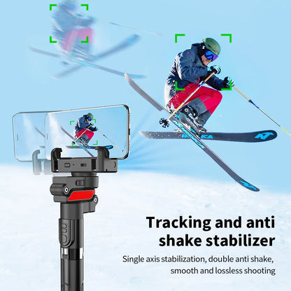 MEUYAG intelligence face tracking Stabilizer 360 Auto Rotation Follow Gimbal with Remote Selfie stick tripod  for iPhone Android