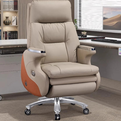 /Modern Office Chair Electric Massage Luxury Ergonomic Executive Footrest Boss Chair Comfortable Sillas De Oficina Furniture - Kimlud