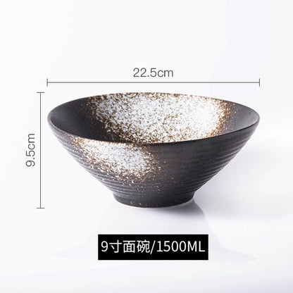 Ramen Bowl Japanese Tableware Noodle Ceramic Soup Tableware | Kimlud Premium Table