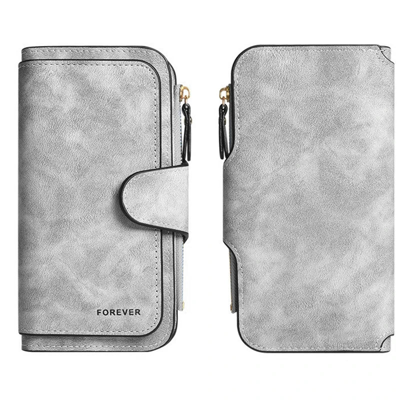  Mickey Minnie Lady Long Zip Wallet Buckle Tote Bag Coin Purse Soft PU Leather Multi-functional Card Holder Casual Daily