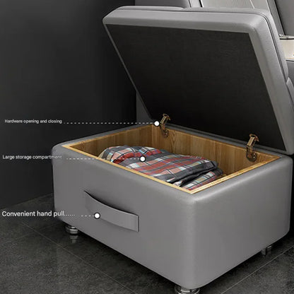 Vintage Modern House Double Bed Luxury Leather Massager Storage Italian Bed Multifunctional Regale Muebles Unique Furniture