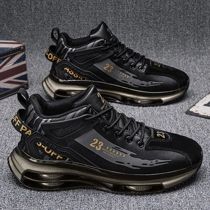 New Mens Sneakers Breathable Versatile Sport Casual Shoes Comfy Non Slip Durable Shoes Outdoor Activities High Top Running Shoe