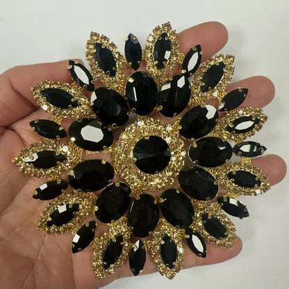 1PCS rhinestone round crystal jewelry wedding appliques for dresses | Kimlud Budget Friendly Dress