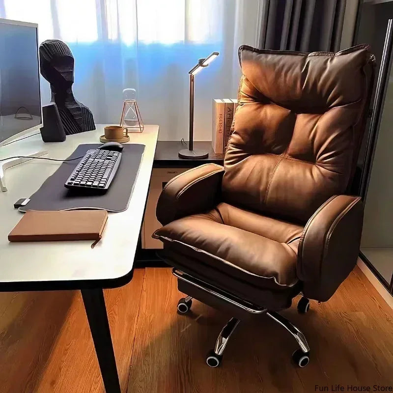 Modern Business Boss Office Chair, Bedroom Office Computer Chair, Sitting Room Comfortable Leisure Chair, Home Furniture...