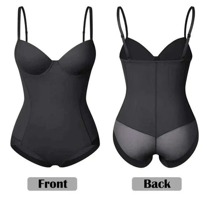 Women Sexy Body Shapewear Bodysuits Built-In Bra Camisole Tops  Waist Trainer Slim Full Body Shaper Lingerie With Underwire Cup