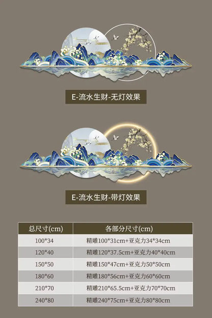 Chinese Style Led Clock Wall Luxury High Quality Romantic Creative Fashion Clock Wall Living Room Reloj De Pared Decoration