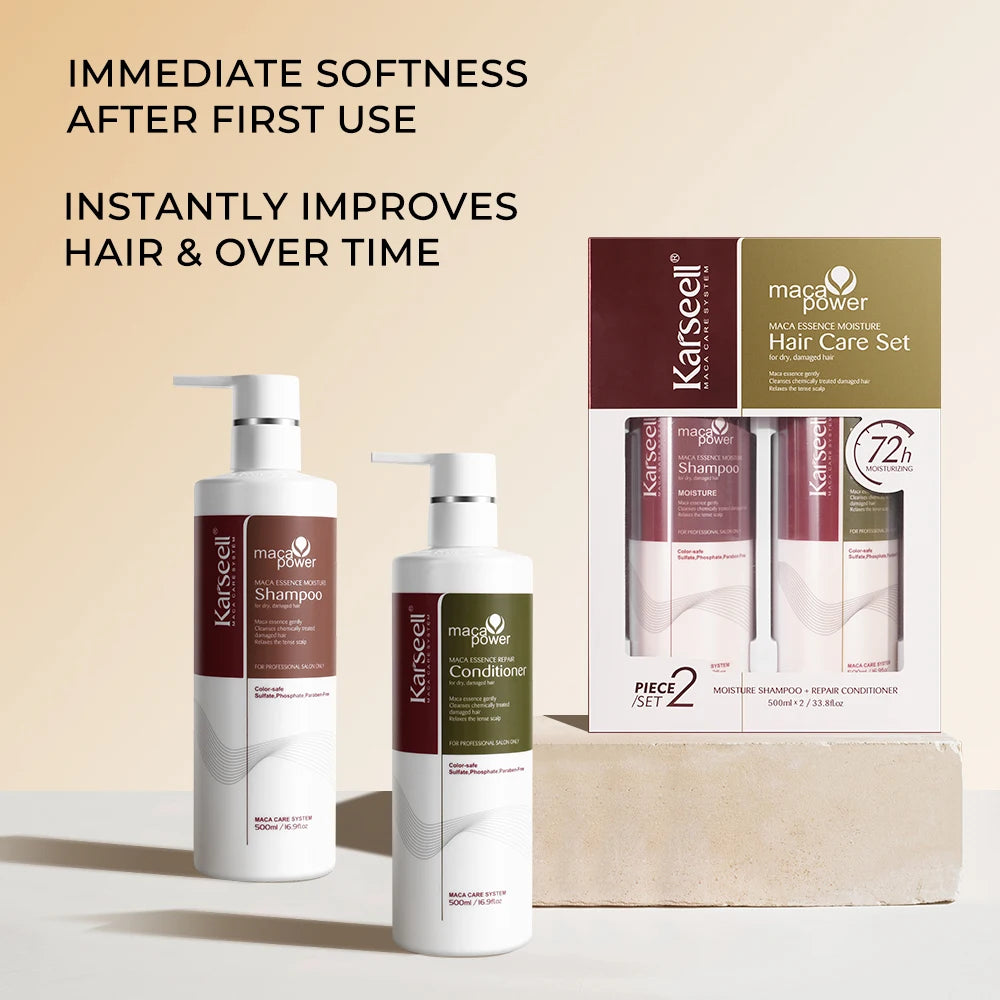 Karseell Collagen Hair Treatment Repair Conditioning, Shampoo and Conditioner for Dry Damaged Hair All Hair Types