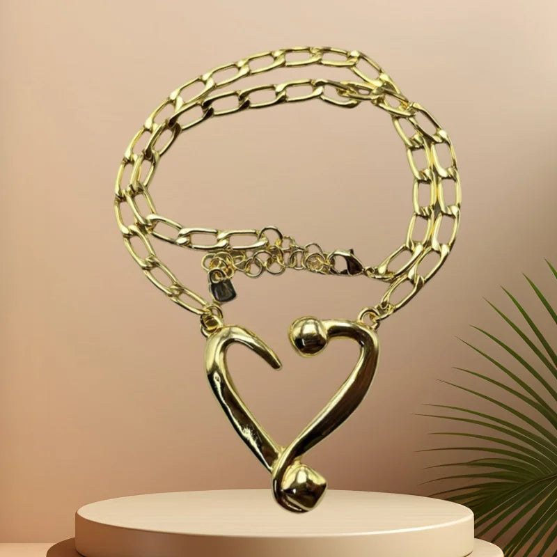 2025 Summer New Bestseller Shiny and Beautiful Blue Crystal Necklace, Women's Jewelry Gift