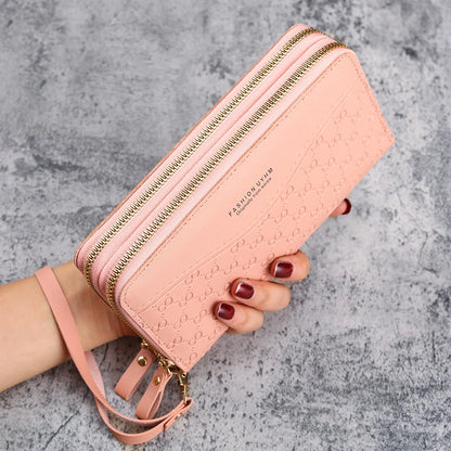 2024 New Purse Ladies Long Zipper Wallet Fashion Embossed Large-capacity Mobile Phone Pocket Purse