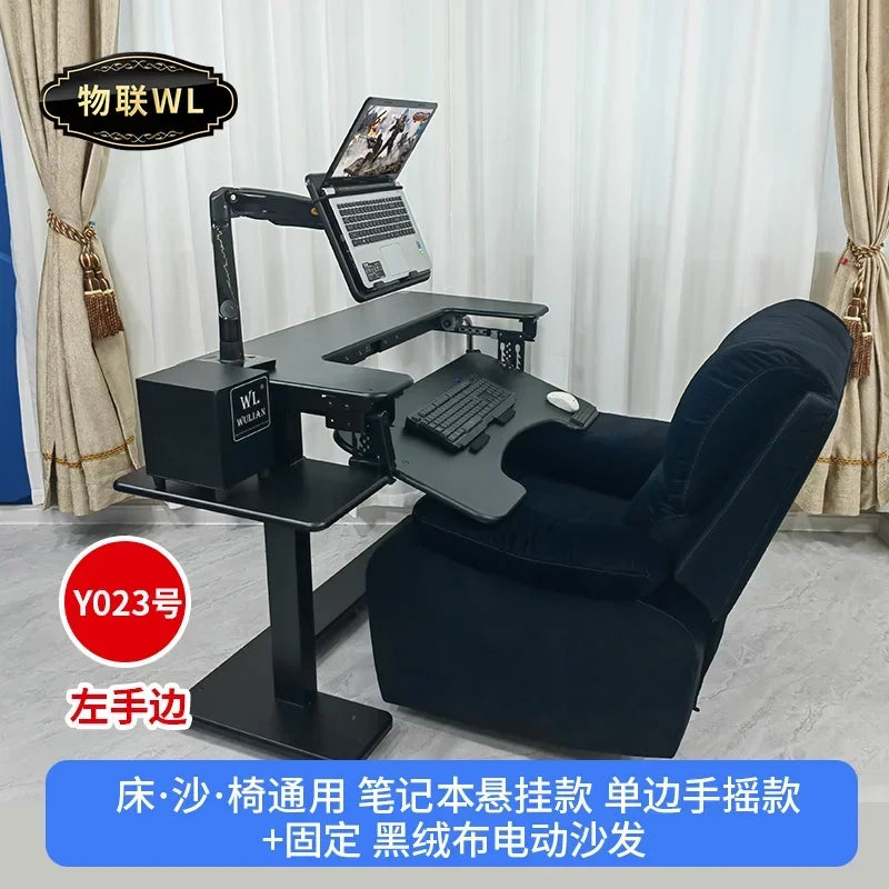 Computer desk bed notebook desktop computer desk bedside table lifting table lazy table cockpit suspension bracket - Kimlud