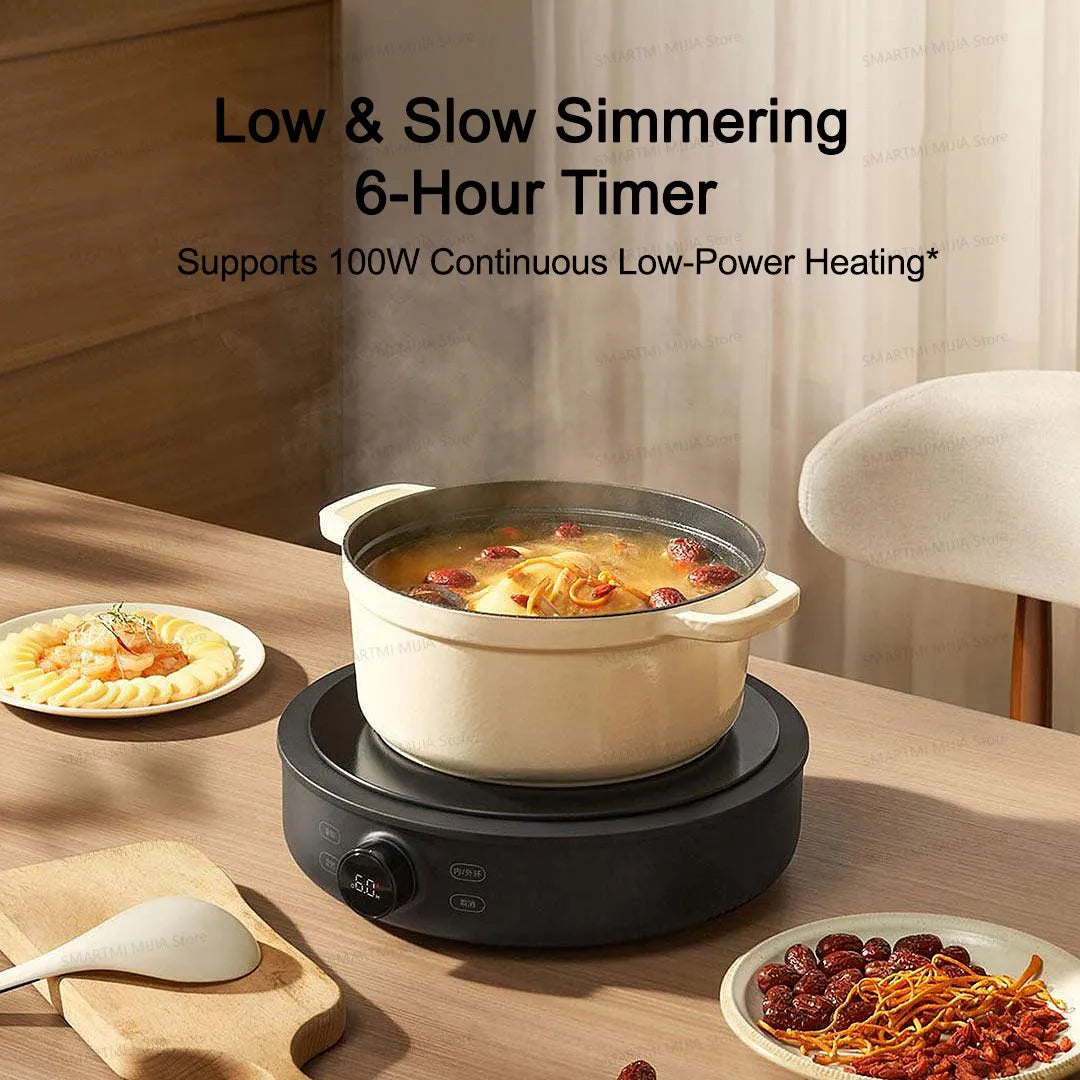 MIJIA Electric Ceramic Cooktop,2200W Induction Cooker,10‑Level Power With Child Safety Lock,Timer,CN Version With...