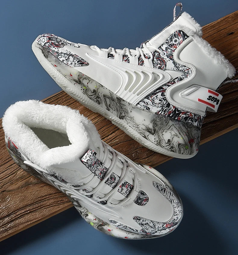 men boots 2025 New Winter Slippers Warm Men Shoes Waterproof Non-Slip Plush Sneakers Male tenis shoes Boots Men Sneakers Winter - Kimlud