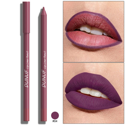 Sexy Red Matte Lipstick Pencil Nude Brown Lip Liner Pencil Contour Tint Makeup Waterproof Rose Pink Crayon Lipliner Pen...