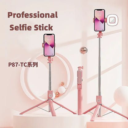 Selfie Stick Tripod 360°/180° Rotating Selfie Stick Phone Holder with Wireless Bluetooth Remote Extendable Tripod Selfie Stick