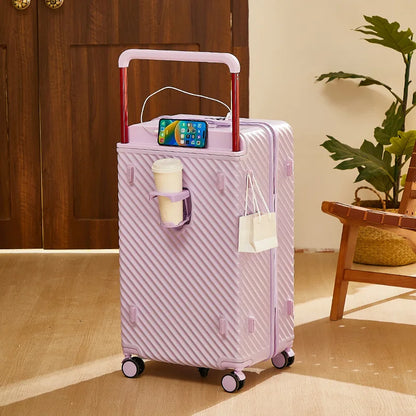 20/24/28/32 inch Wide Handle Travel Suitcase Carry-on Luggage Multifunctional Password Trolley Case With Wheels Rolling luggage