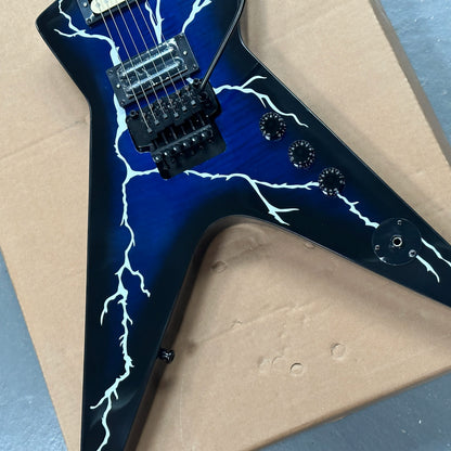 BLUE LIGHTING Dimebag Custom Electric Guitar Brand Washb Fast Ship | Kimlud Luxury Lamp