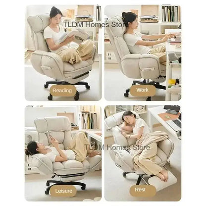 Chair Lift Gamer Chair Modern Computer Student Comfortable Sedentary Office Chairs Bedroom Dormitory Lazy Sofa Recliner Chair - Kimlud