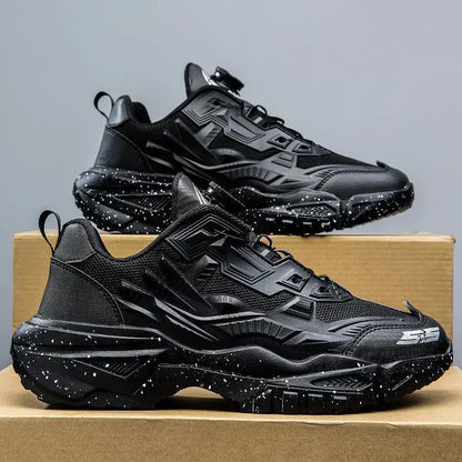 Men's Sport Shoes Thick Bottom Casual Style Fall Fashion Trendy Brand Hong Kong Style Old Dad Shoes Breathable Mesh Upper - Kimlud