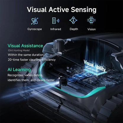 Cordless Robot Pool Cleaner M2 for Big Swimming Pools Battery 10000mAh Visual Actively Scheduled Cleaning Dual-layer Filtration