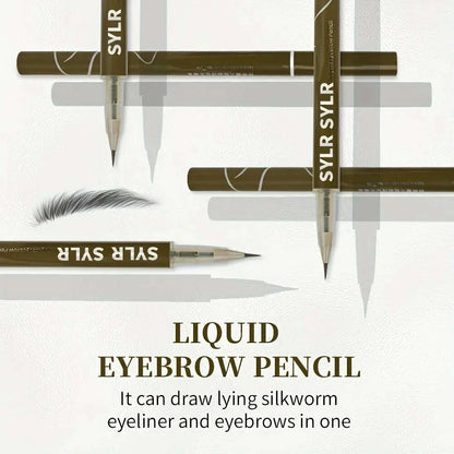 0.008mm Ultra Fine Eyebrow Pen Long Last Smudge Proof Waterproof Sweat-Proof High Pigmented Easy Applying Liquid Eye Brow Pencil
