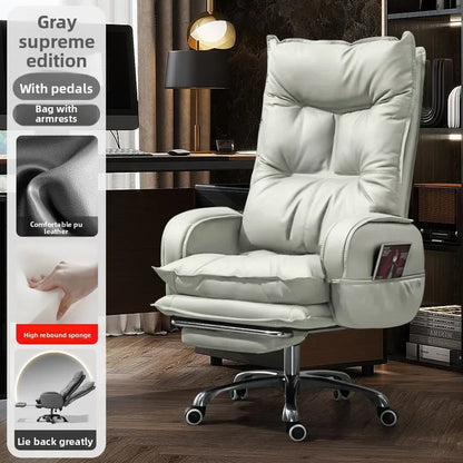 comfortable sedentary Boss chair office business ergonomic Computer chair on wheels Relax bureaustoel ergonomisch...