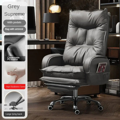 Modern Designer Armchairs Lazy Rolling Leather Office Chair Home Computer Swivel Gaming Accent Chairs Office Furniture w...